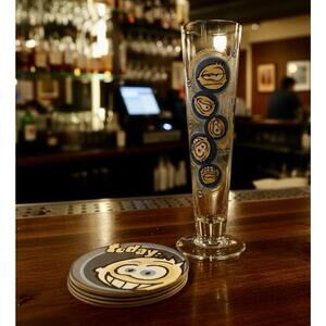 Ritzenhoff HOW TO TURN THE MOOD 14oz Beer Glass Rudiger Goetz Vintage 1998‎